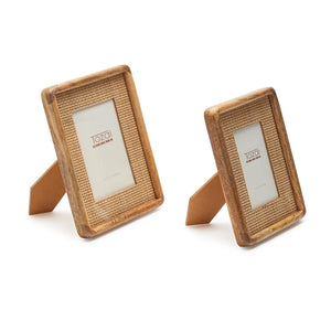 Cane Photo Frame, Set of 2