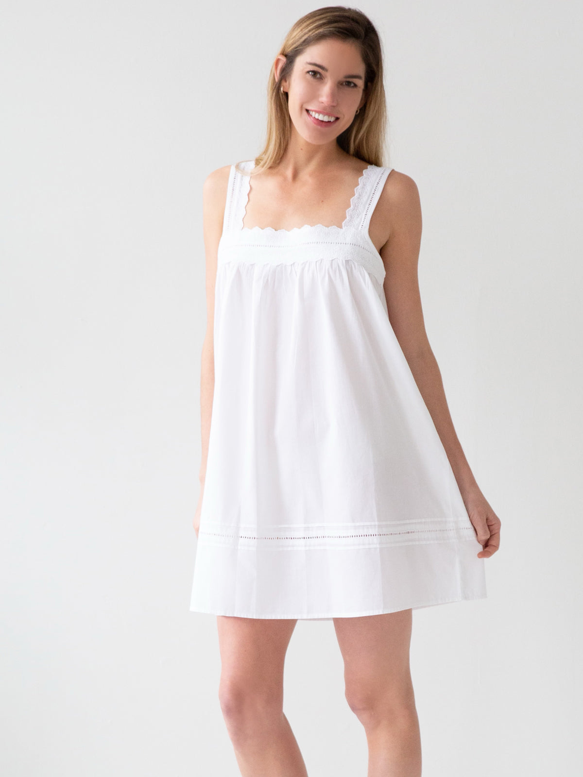 Maeve White Cotton Nightgown