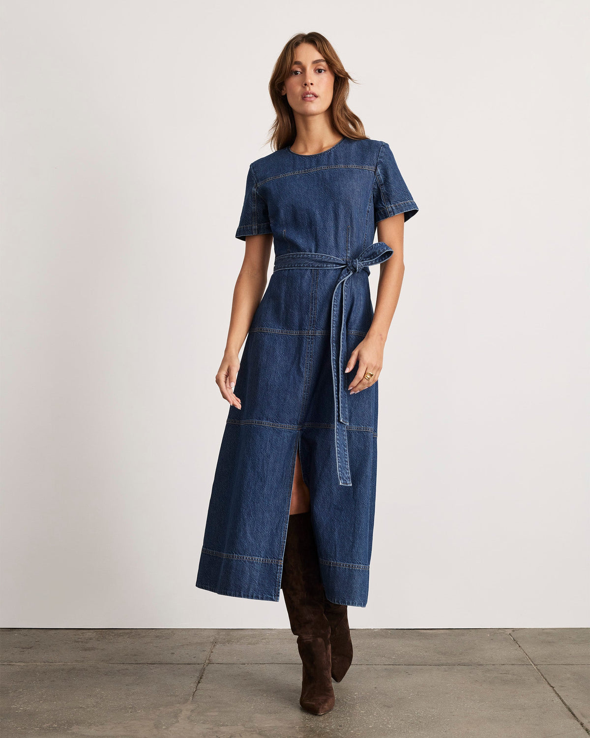 Ella Dress in Classic Indigo Blue