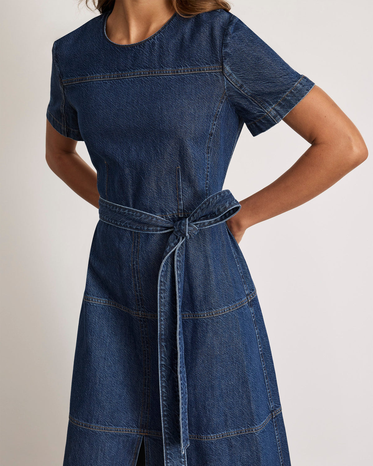 Ella Dress in Classic Indigo Blue