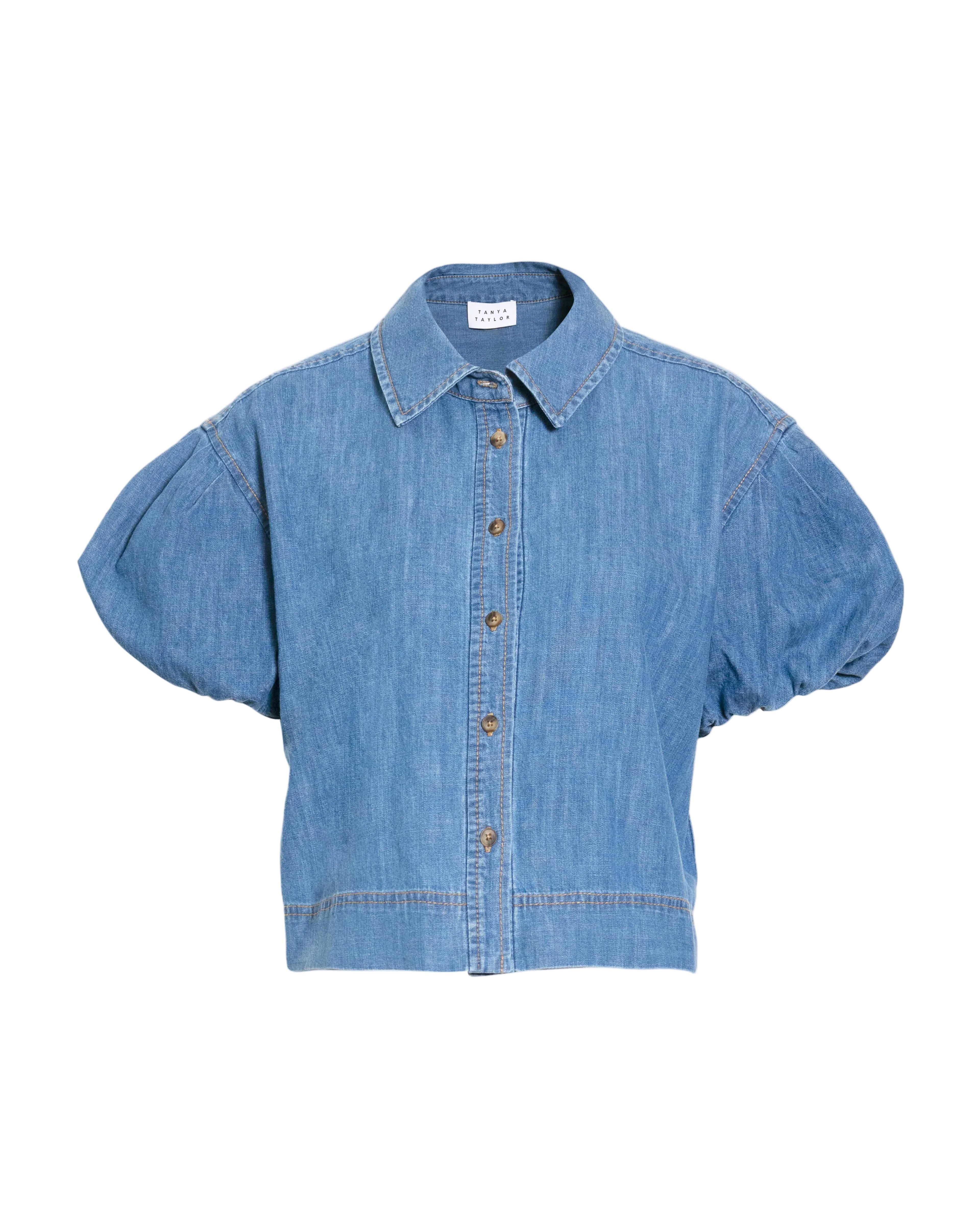 Elza Top in Medium Indigo Blue