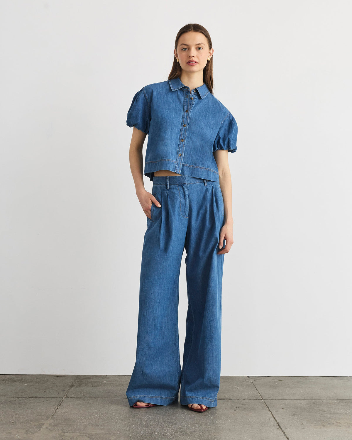 Jodi Pant in Medium Indigo Blue