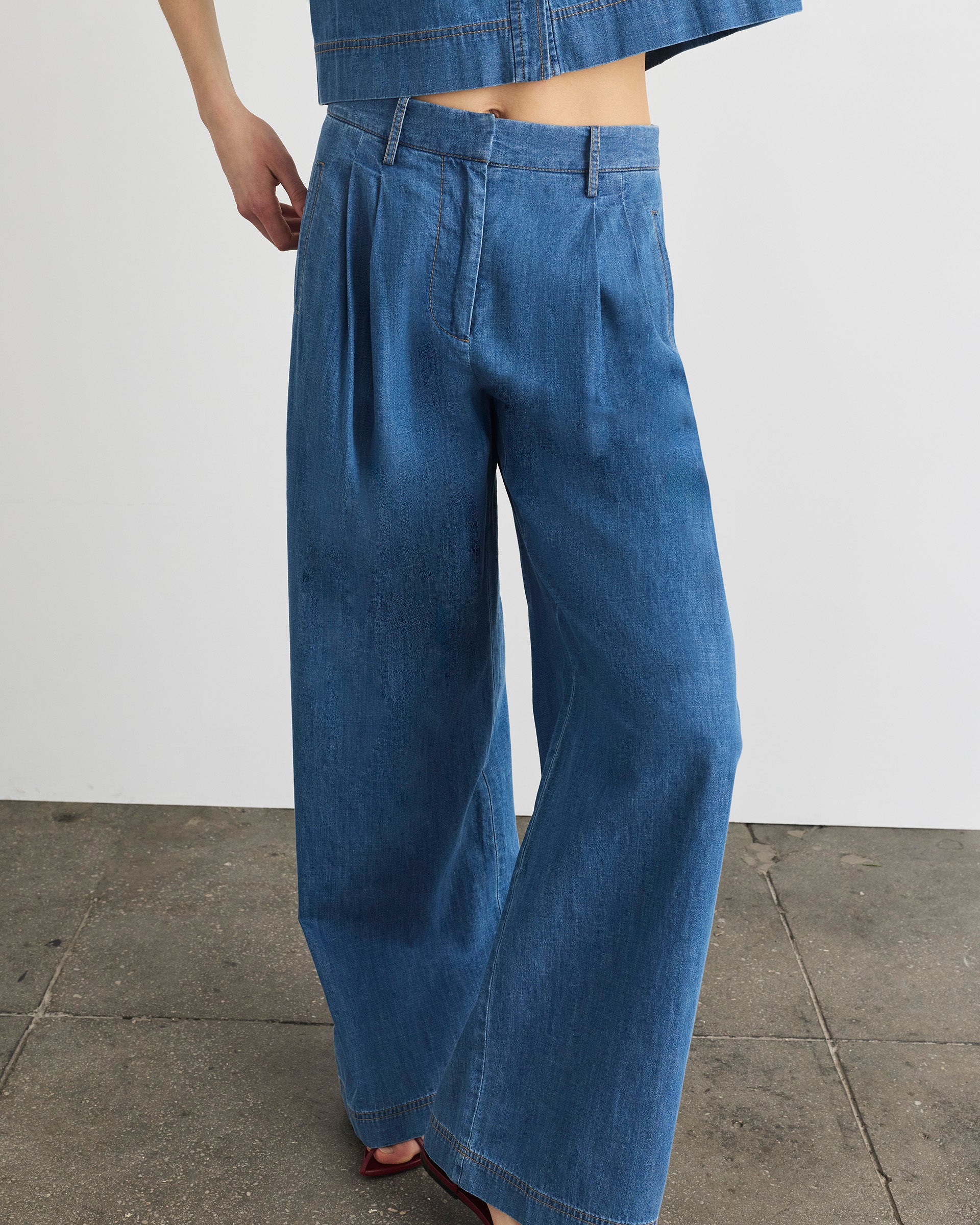 Jodi Pant in Medium Indigo Blue