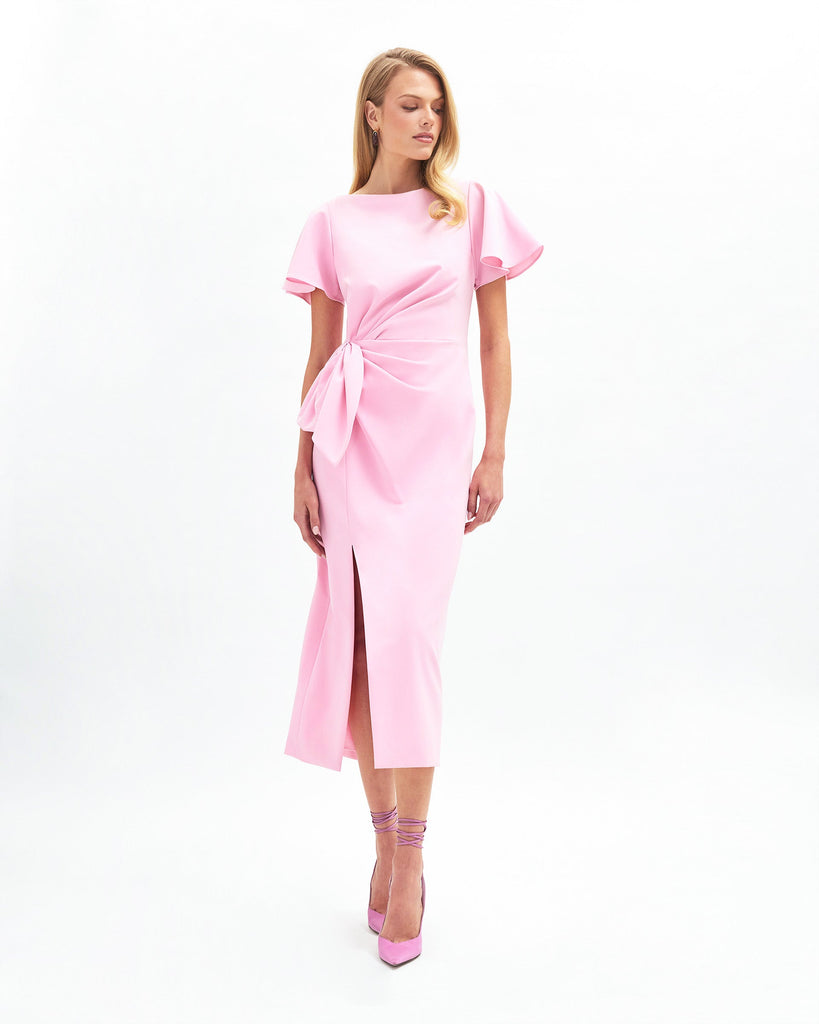 Emeline Dress in Rose Quartz