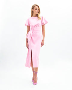 Emeline Dress in Rose Quartz