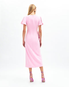 Emeline Dress in Rose Quartz