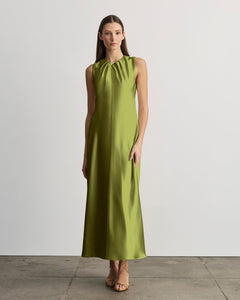 Emily Dress in Asparagus