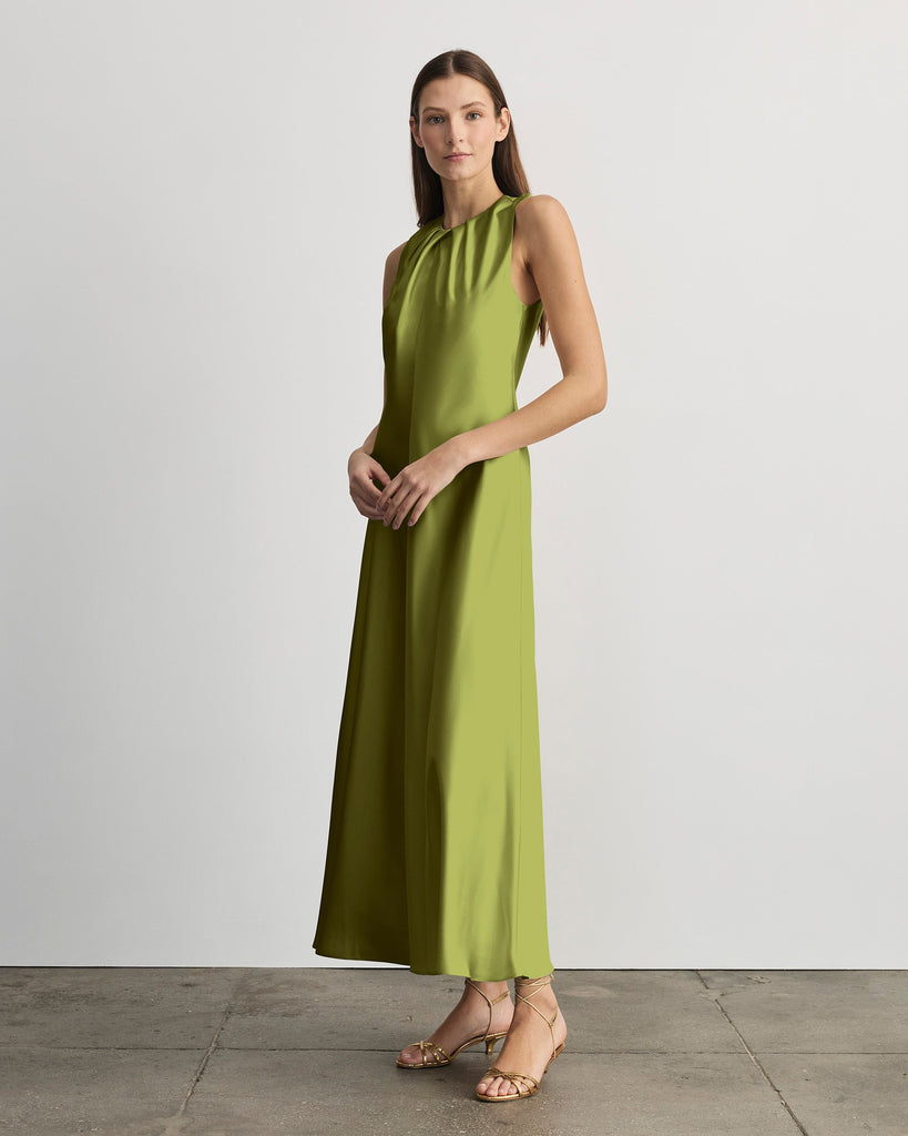 Emily Dress in Asparagus