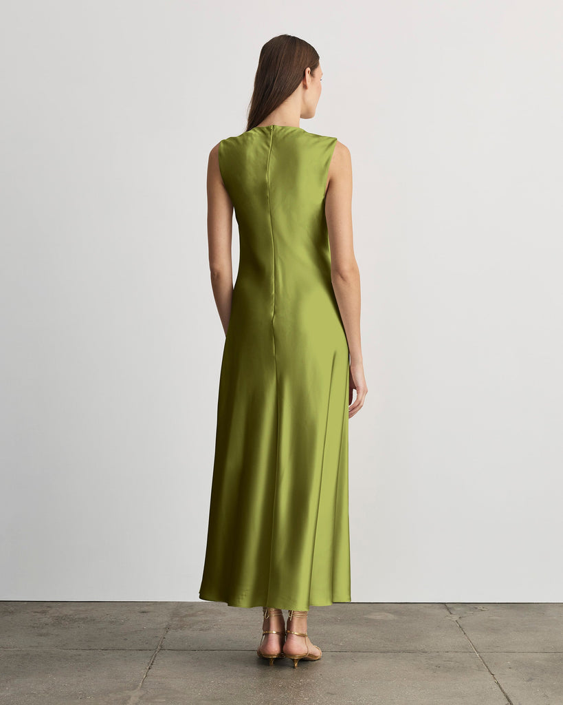 Emily Dress in Asparagus