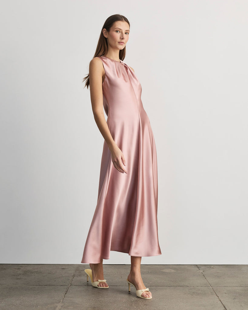 Emily Dress in Ballet Pink