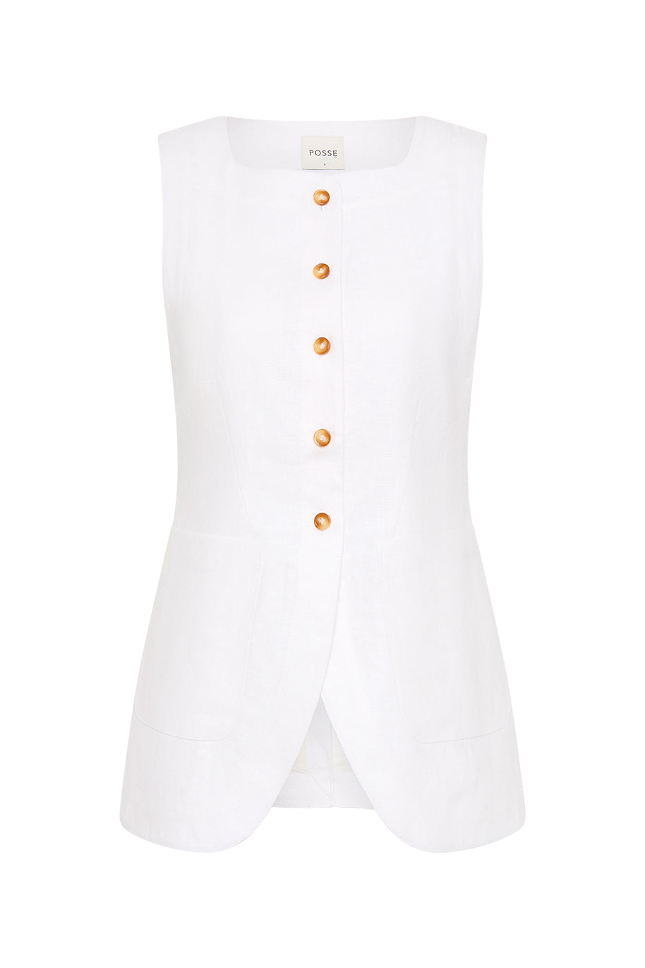 Emma Vest in Ivory