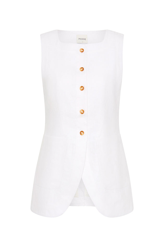 Emma Vest in Ivory