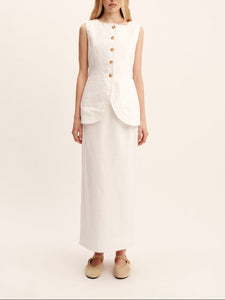 Emma Pencil Skirt in Ivory