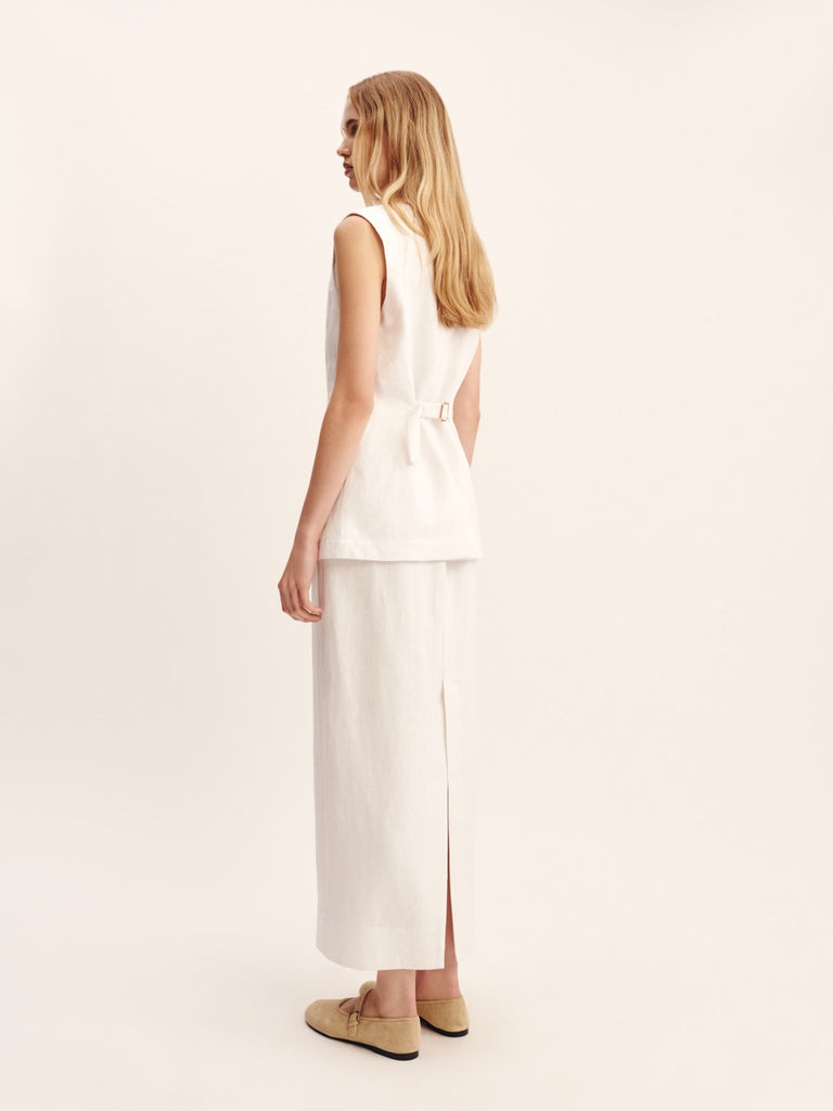 Emma Pencil Skirt in Ivory