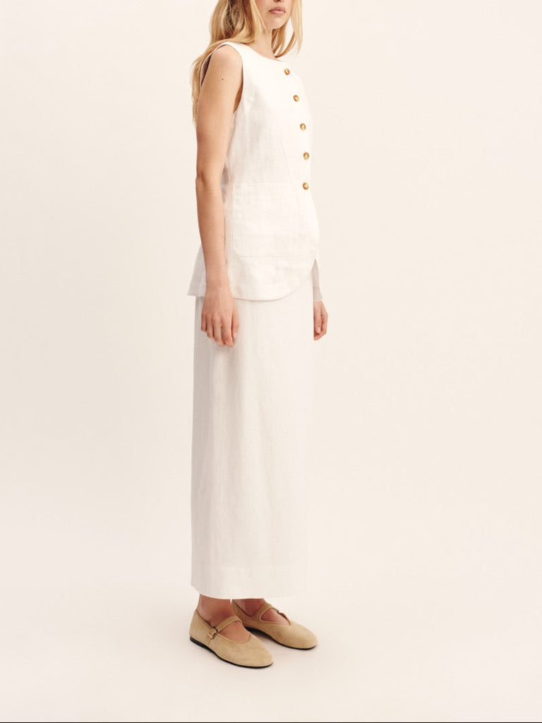 Emma Pencil Skirt in Ivory