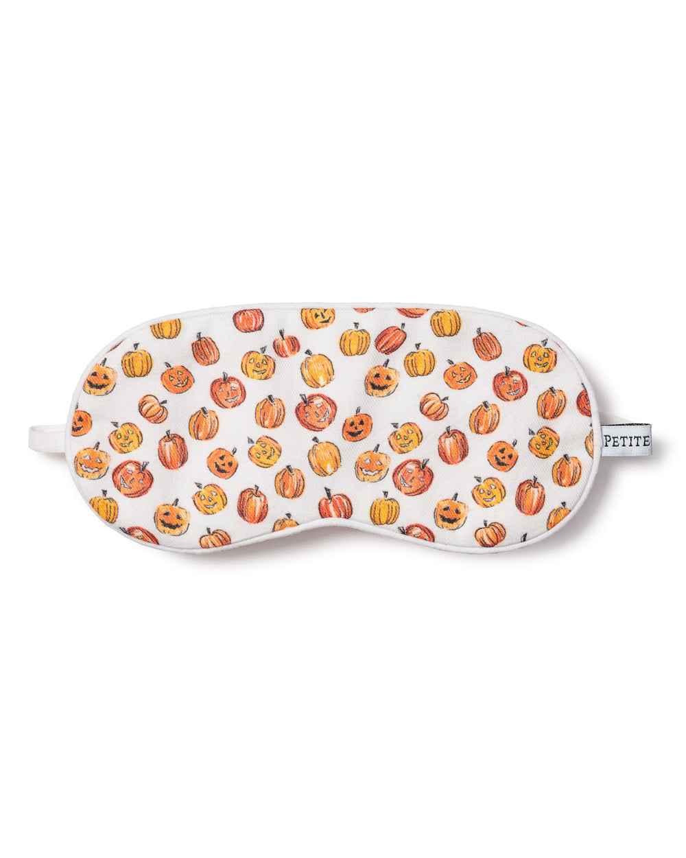 Kid’s Twill Sleep Mask in Pumpkin Patch