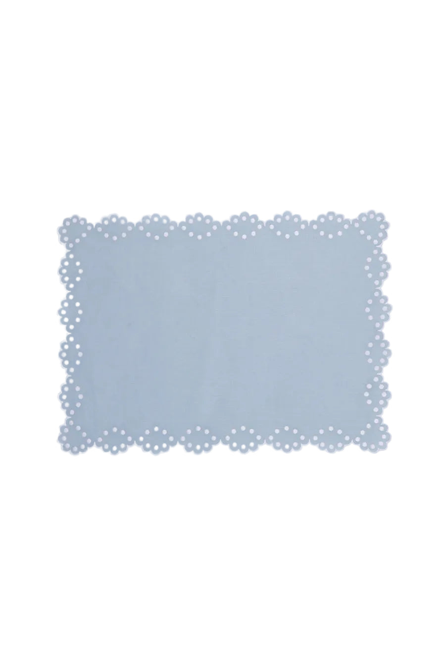 Bodoques Linen Placemat in Blue with White