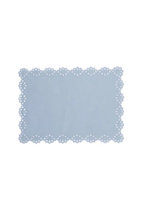 Bodoques Linen Placemat in Blue with White