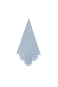 Bodoques Linen Napkin in Blue with White