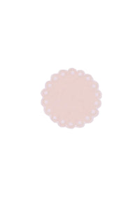 Bodoques Linen Coasters in Pink with White, Set of 6