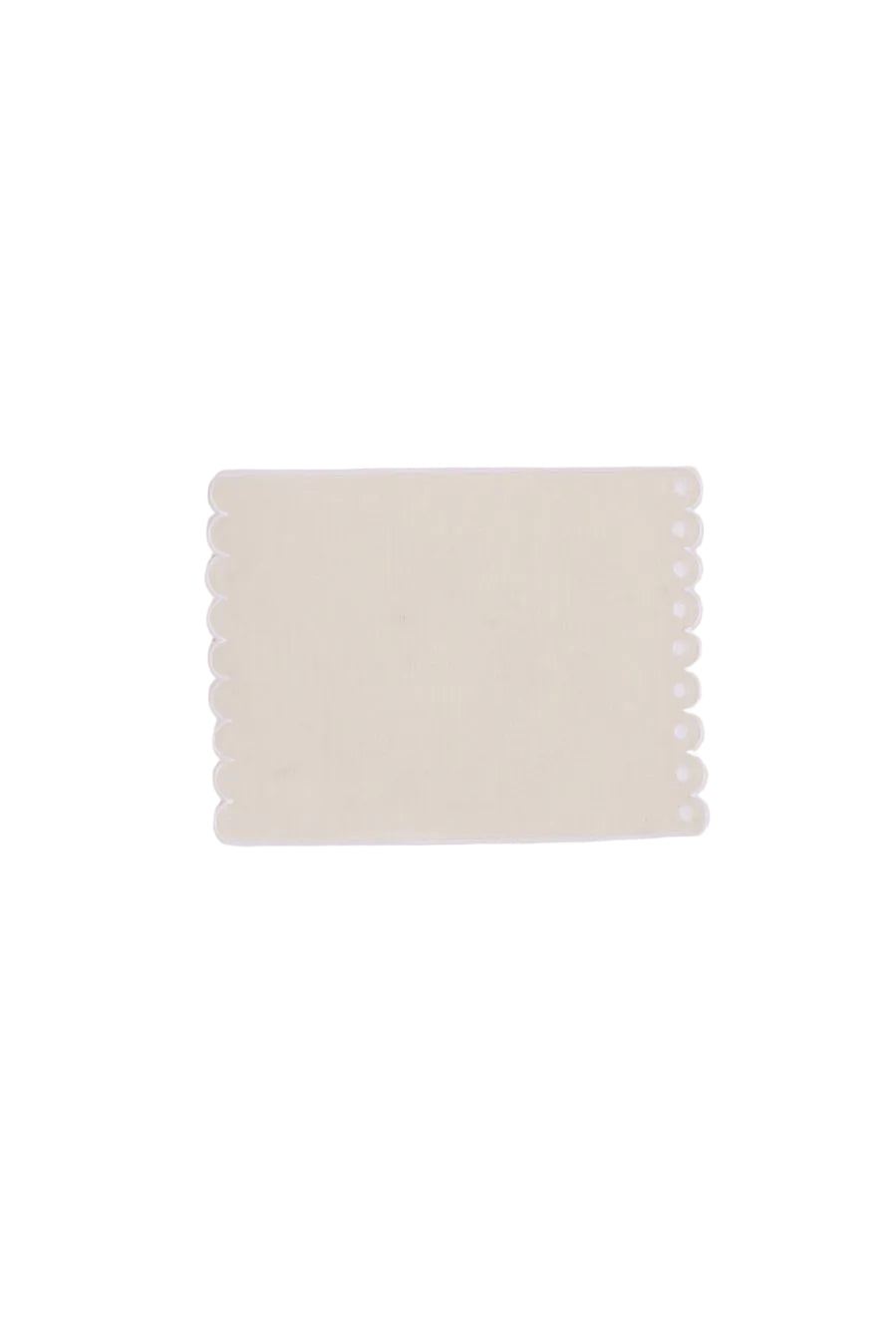 Bodoques Cocktail Napkins in Beige with White, Set of 6