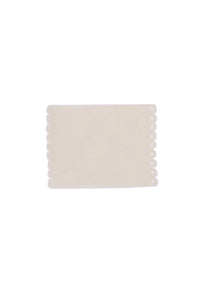 Bodoques Cocktail Napkins in Beige with White, Set of 6