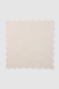 Bodoques Linen Napkin in Beige with White