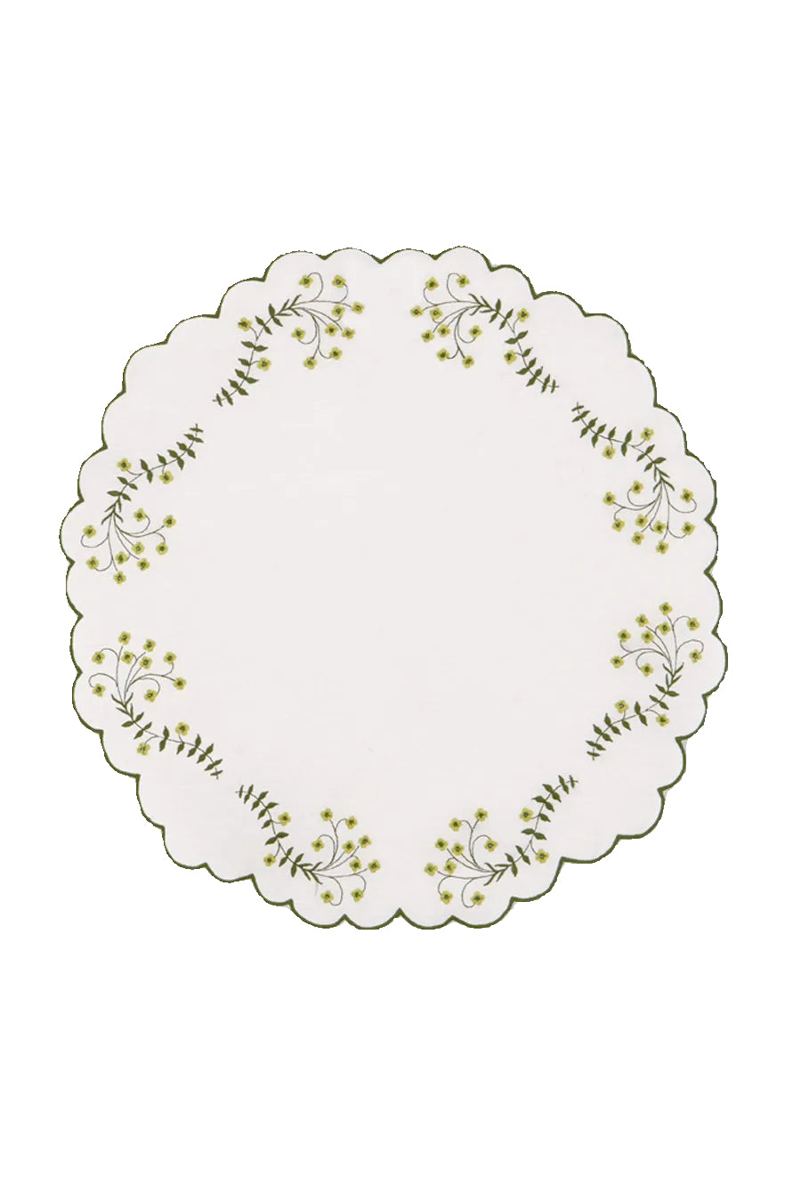 Spring Linen Placemat in Green