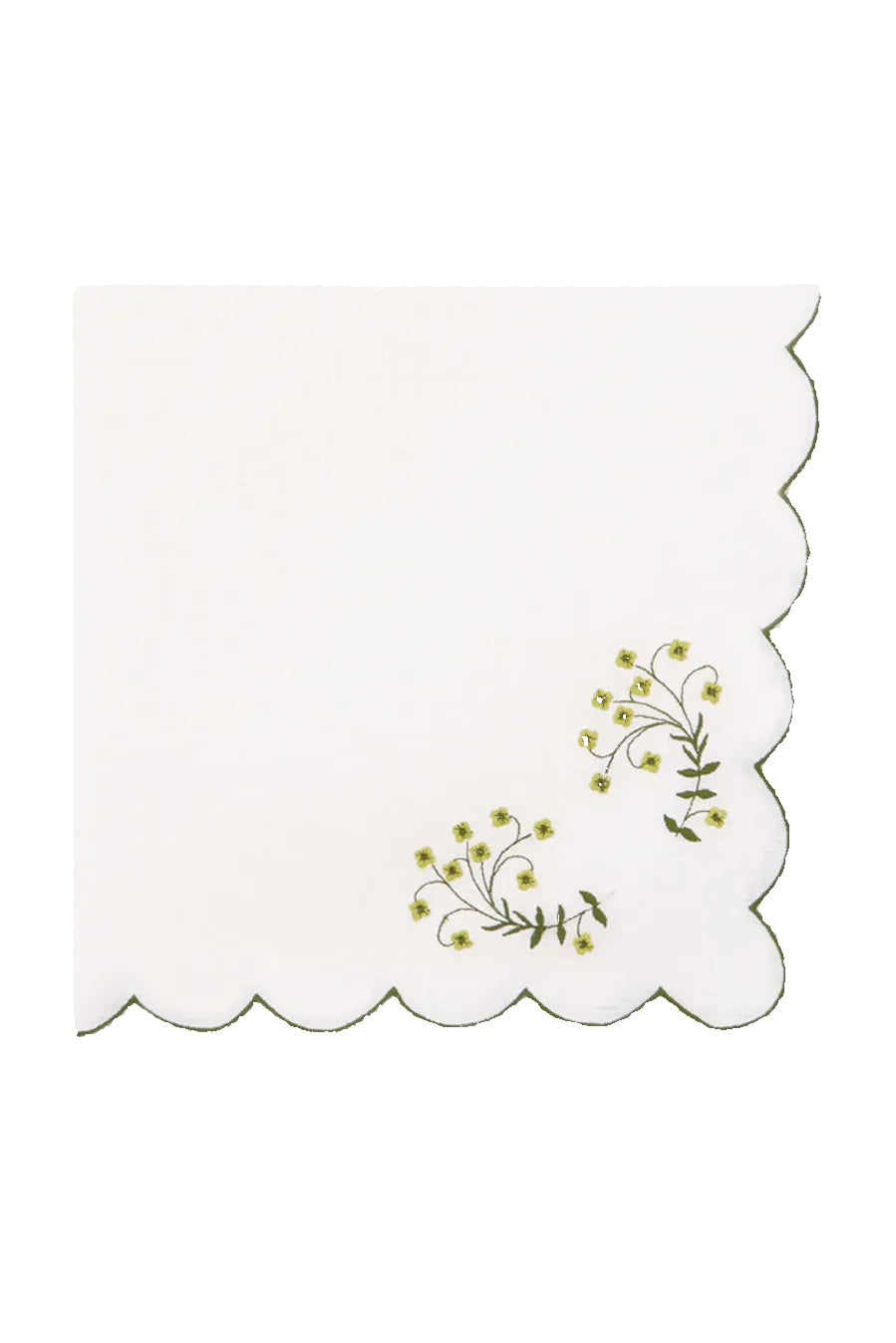 Spring Linen Dinner Napkin in Green