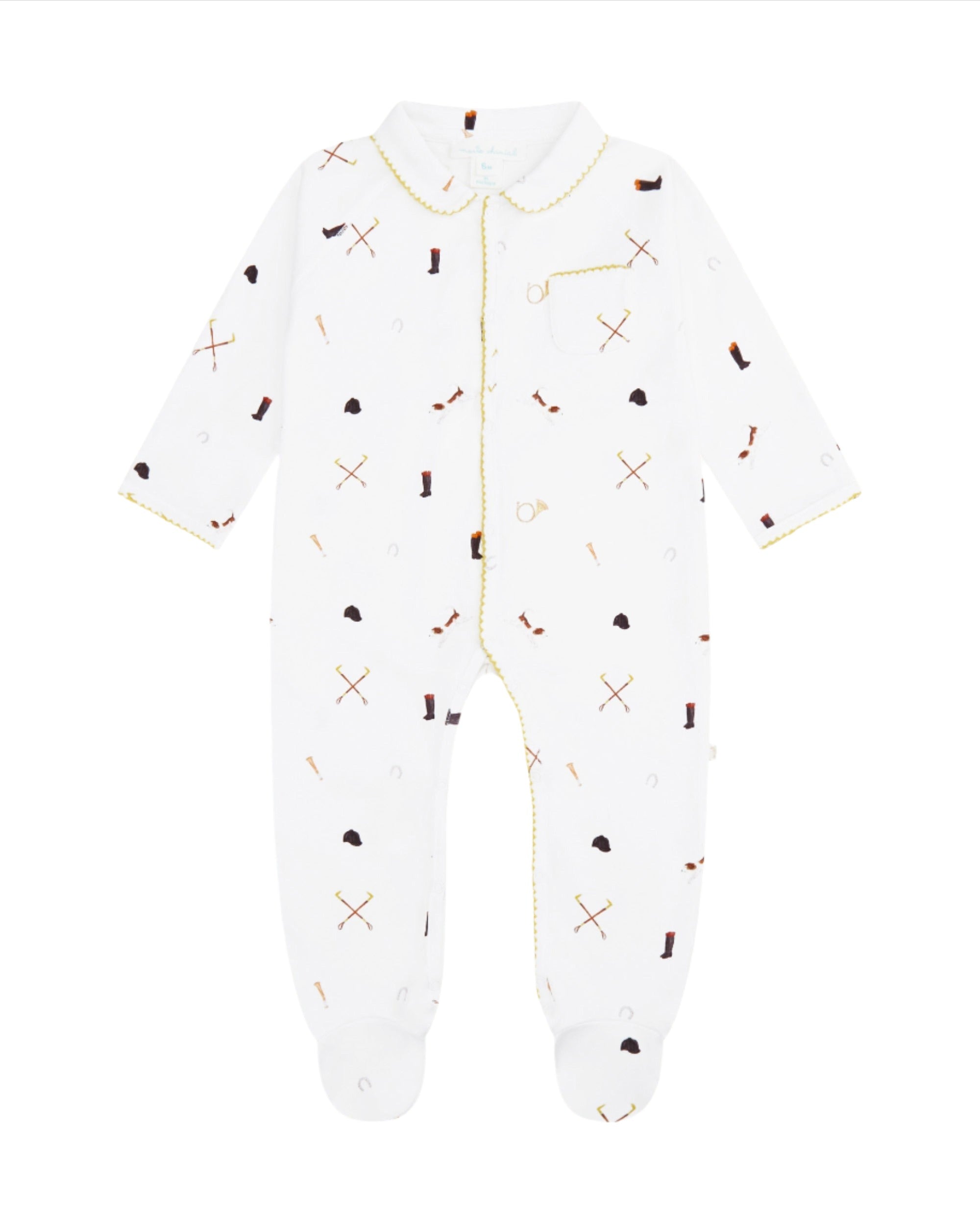 Equestrian Organic Cotton Sleepsuit