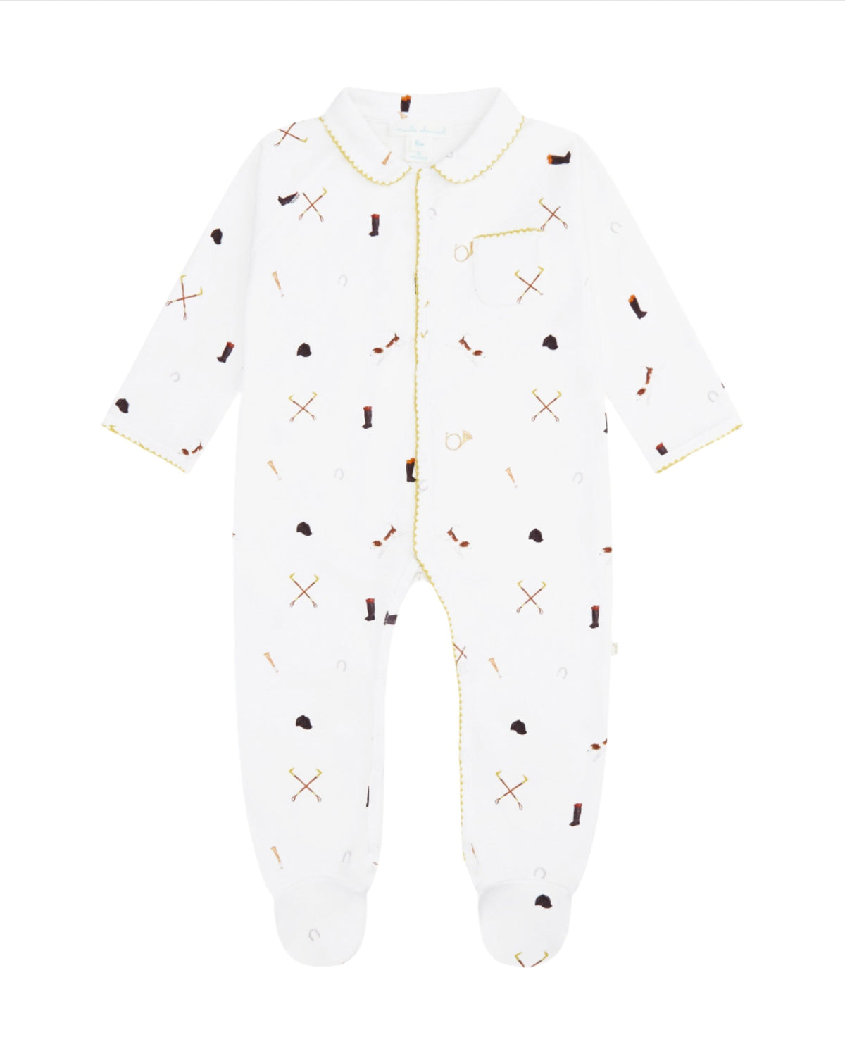 Equestrian Organic Cotton Sleepsuit