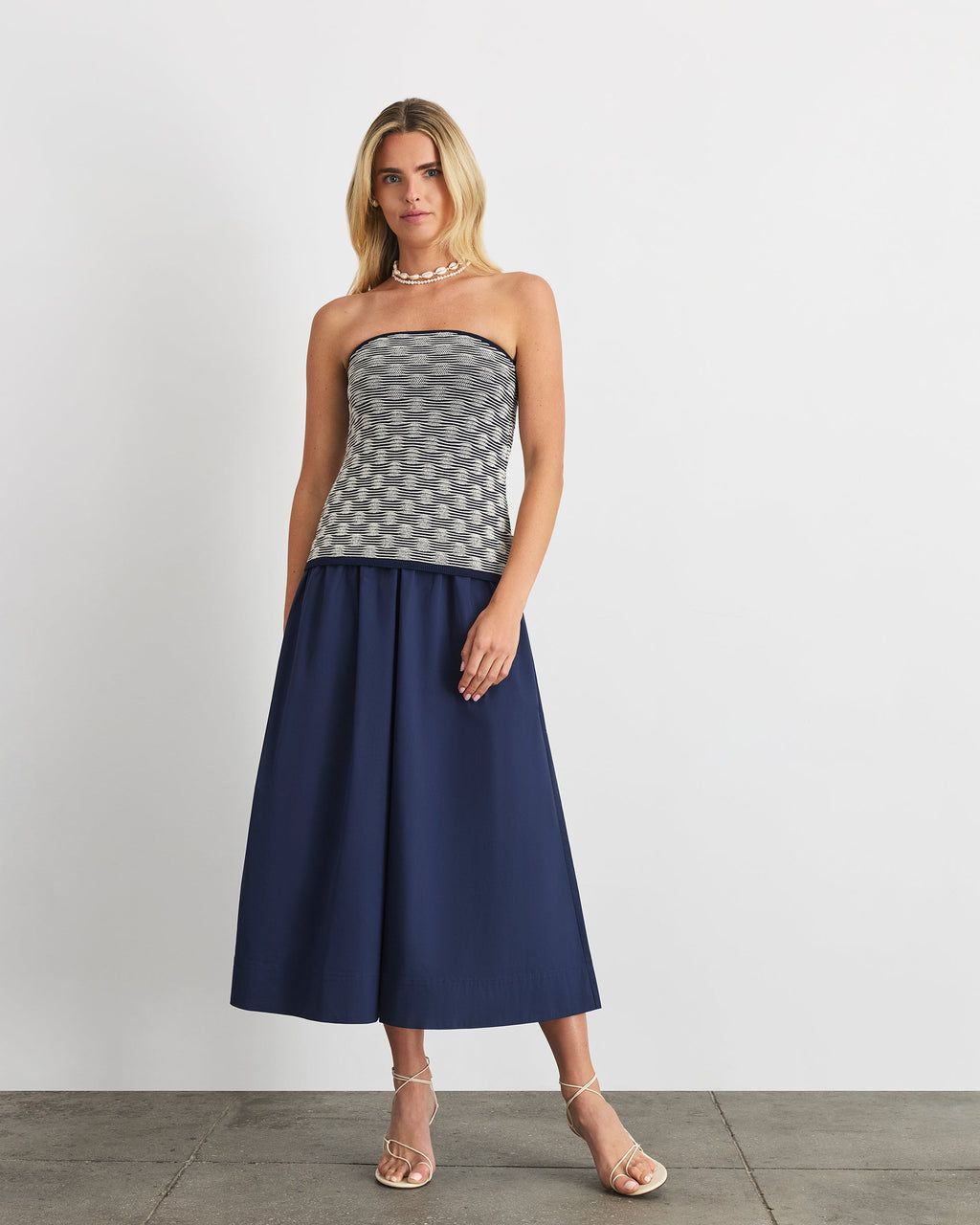 Erika Dress in Maritime Blue Multi