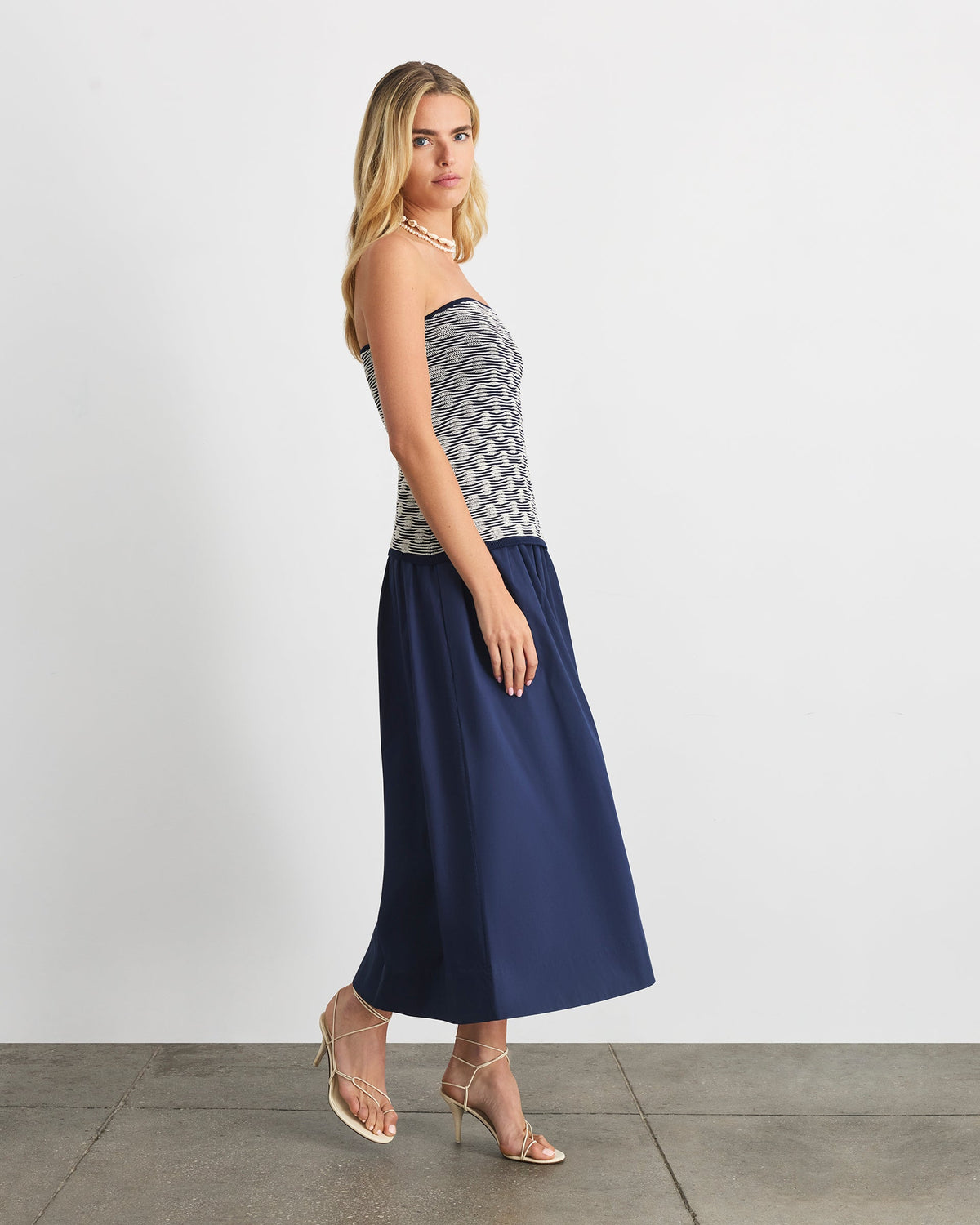 Erika Dress in Maritime Blue Multi