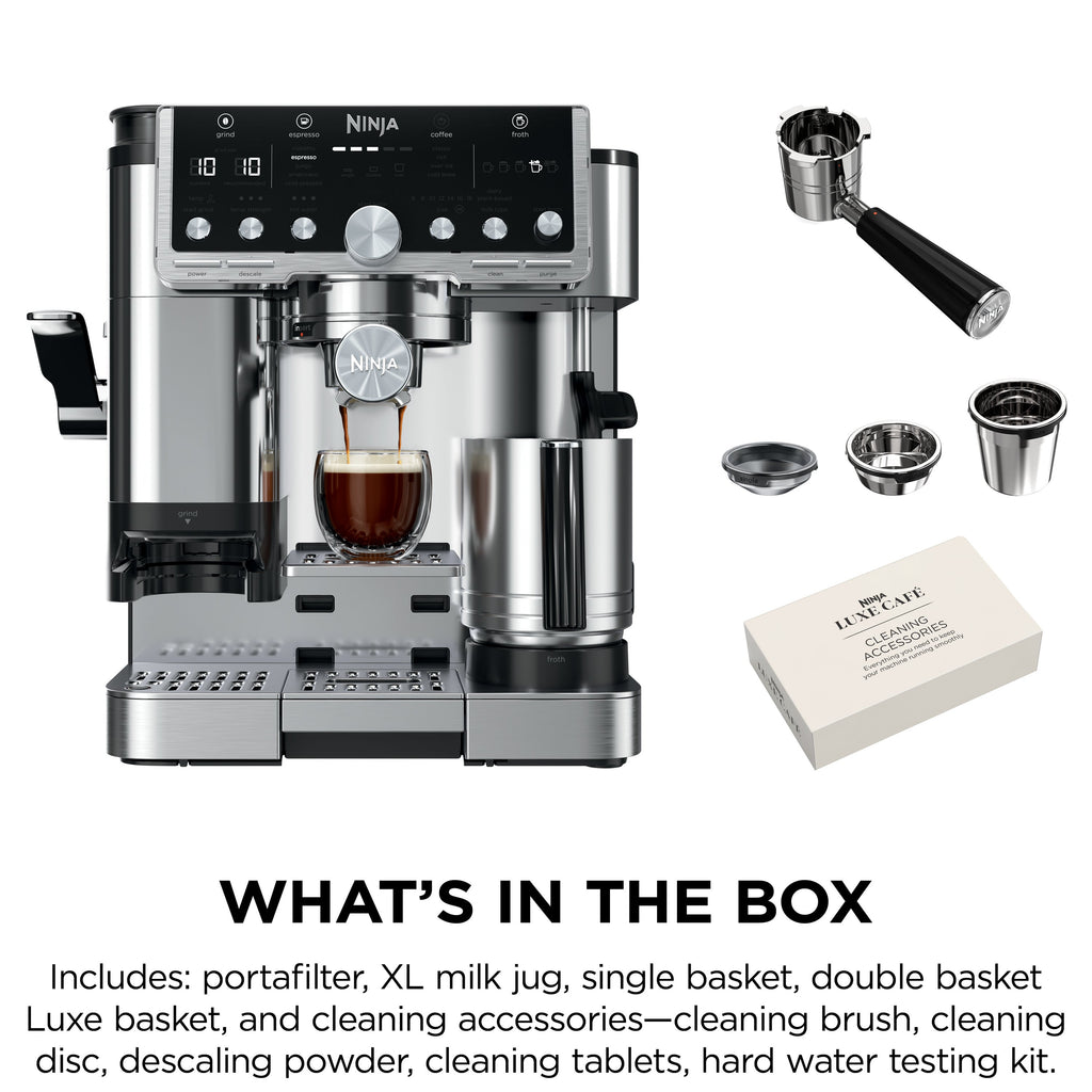 Ninja Luxe Cafe Pro 4-in-1 Espresso, Drip Coffee, Cold Brew, Hot Water Maker