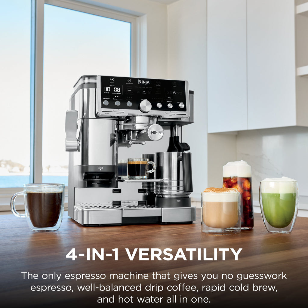 Ninja Luxe Cafe Pro 4-in-1 Espresso, Drip Coffee, Cold Brew, Hot Water Maker