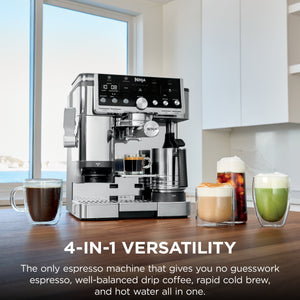 Ninja Luxe Cafe Pro 4-in-1 Espresso, Drip Coffee, Cold Brew, Hot Water Maker