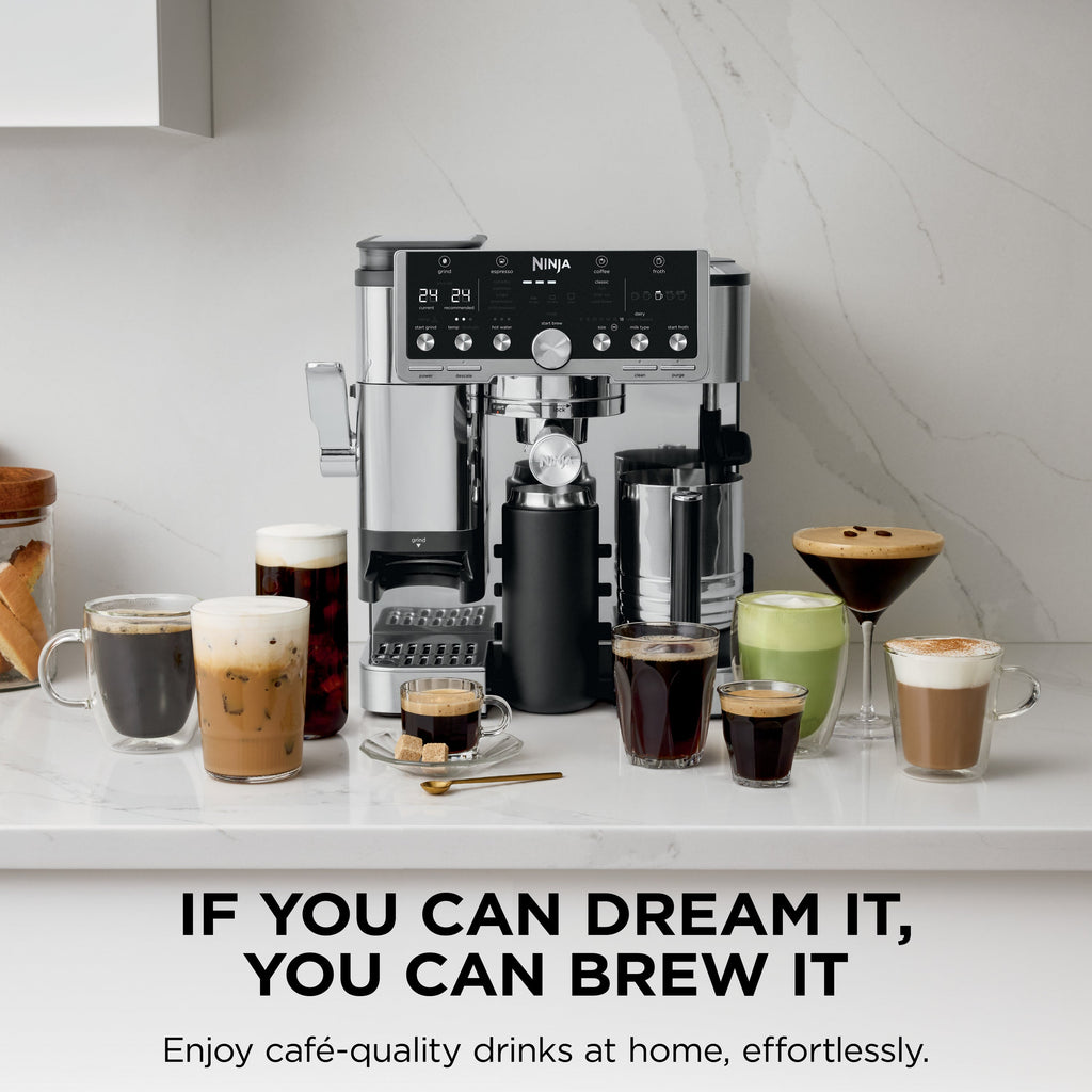 Ninja Luxe Cafe Pro 4-in-1 Espresso, Drip Coffee, Cold Brew, Hot Water Maker