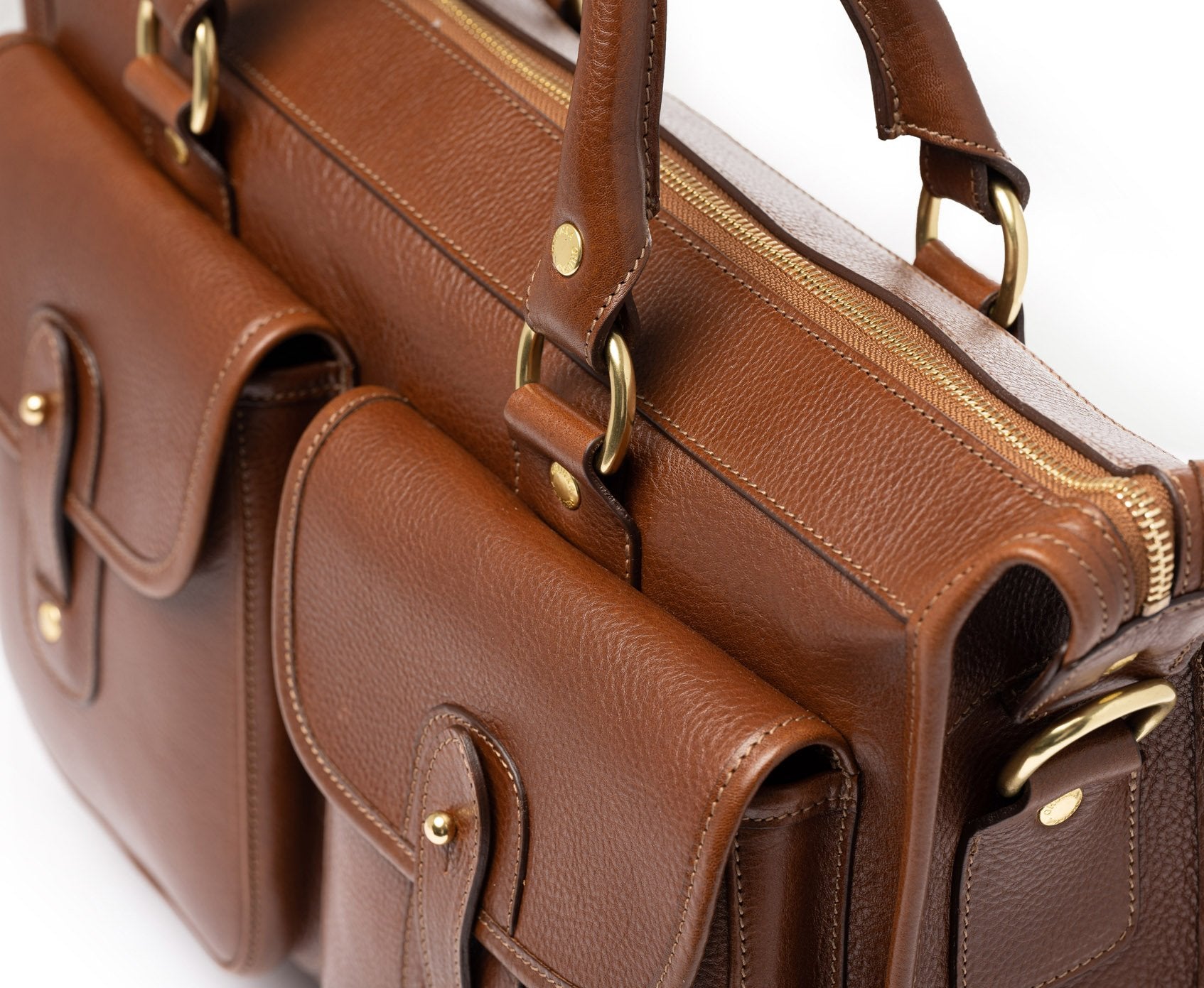 Examiner No. 5 | Vintage Tan Leather Briefcase | Over The Moon
