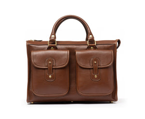 Examiner No. 5 | Vintage Chestnut Leather Briefcase | Iconic Ghurka Style