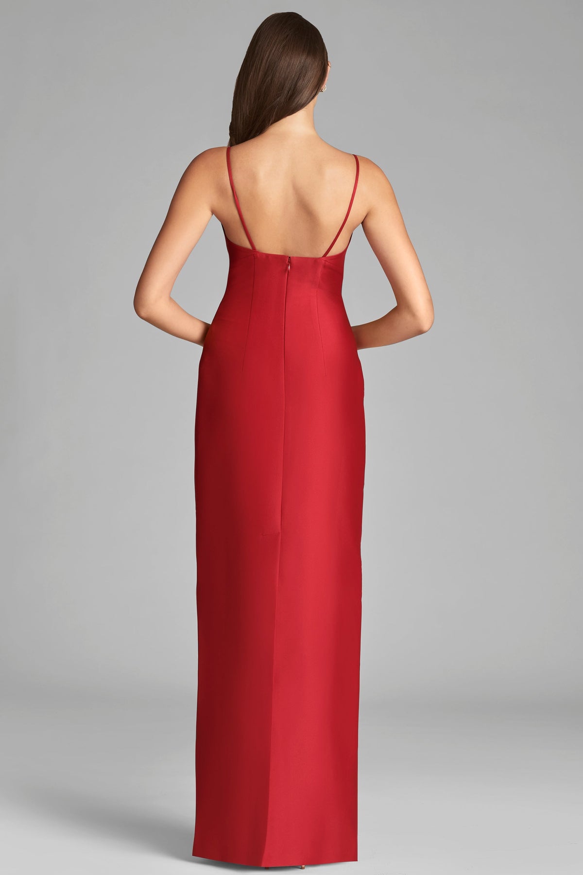 Embellished Pryce Gown in Holly Red