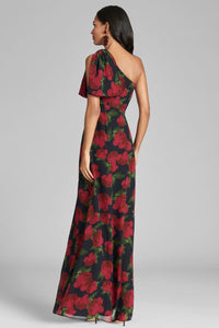 Chelsea Gown in Ruby Tea Roses