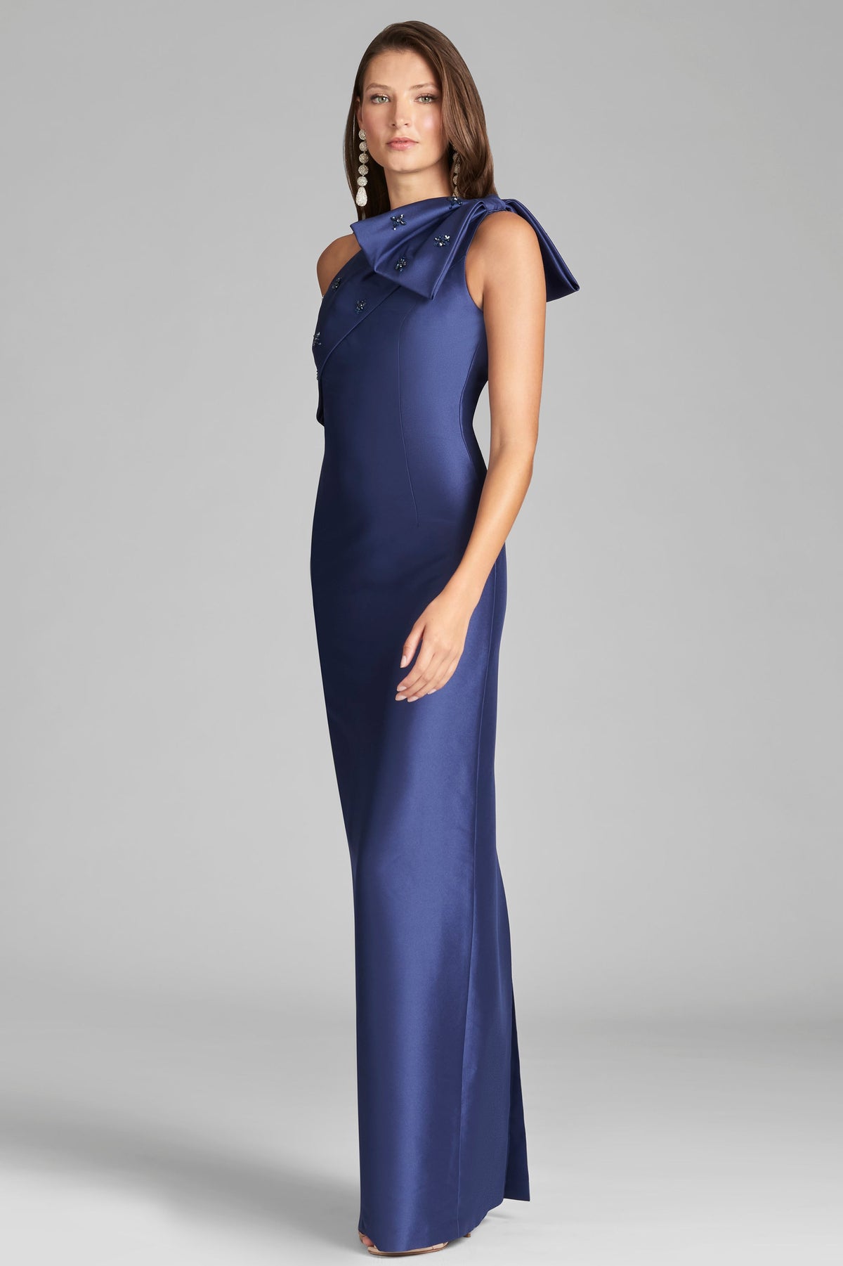 Olivia Gown in Washed Indigo