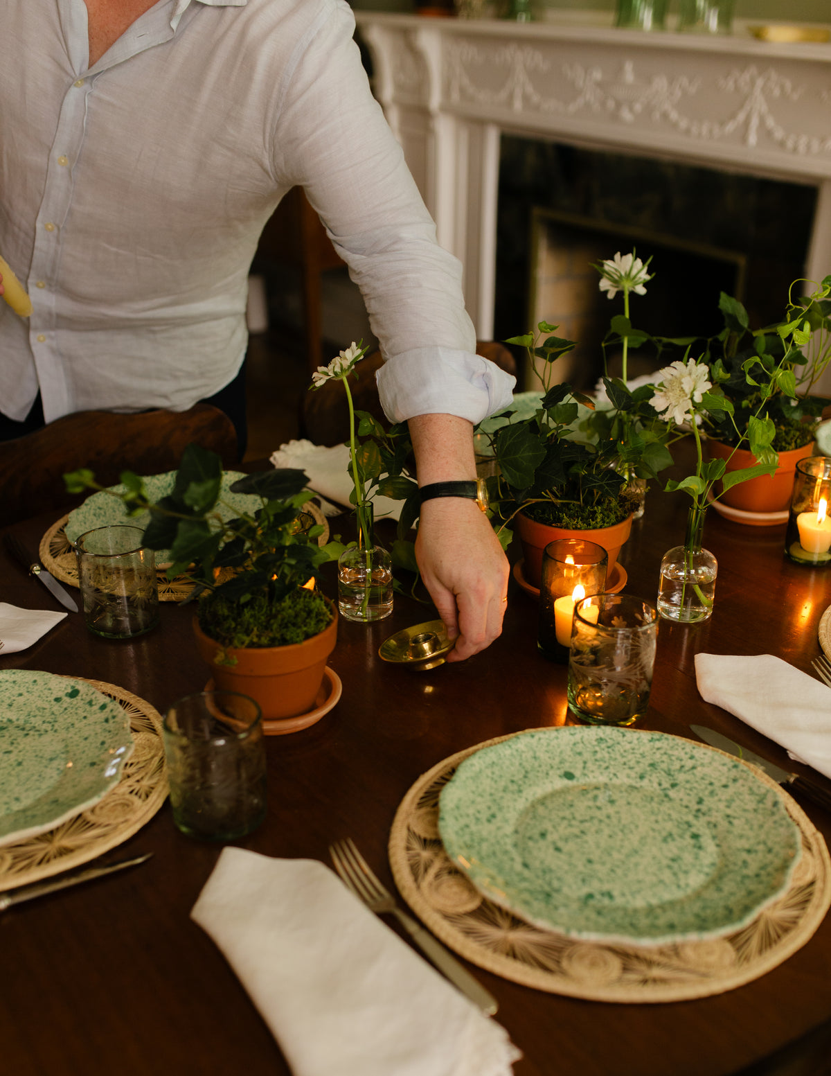 Taper Candle Holder in Solid Brass