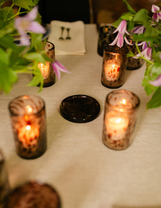 Glass Trivet in Olive