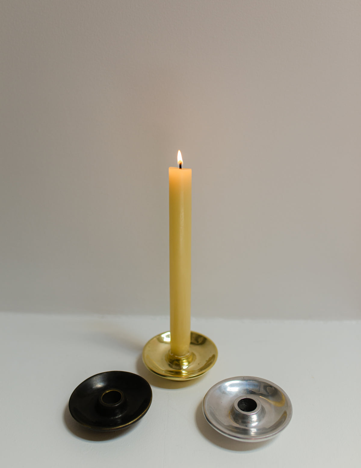 Taper Candle Holder in Solid Brass