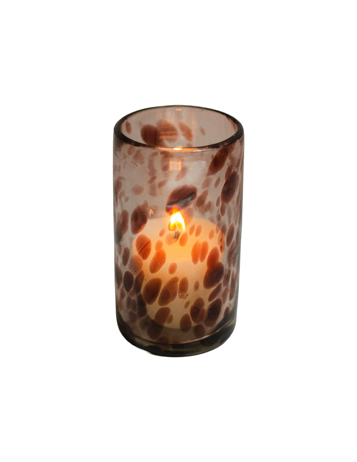 Votives in Marble Amythest, Set of 2