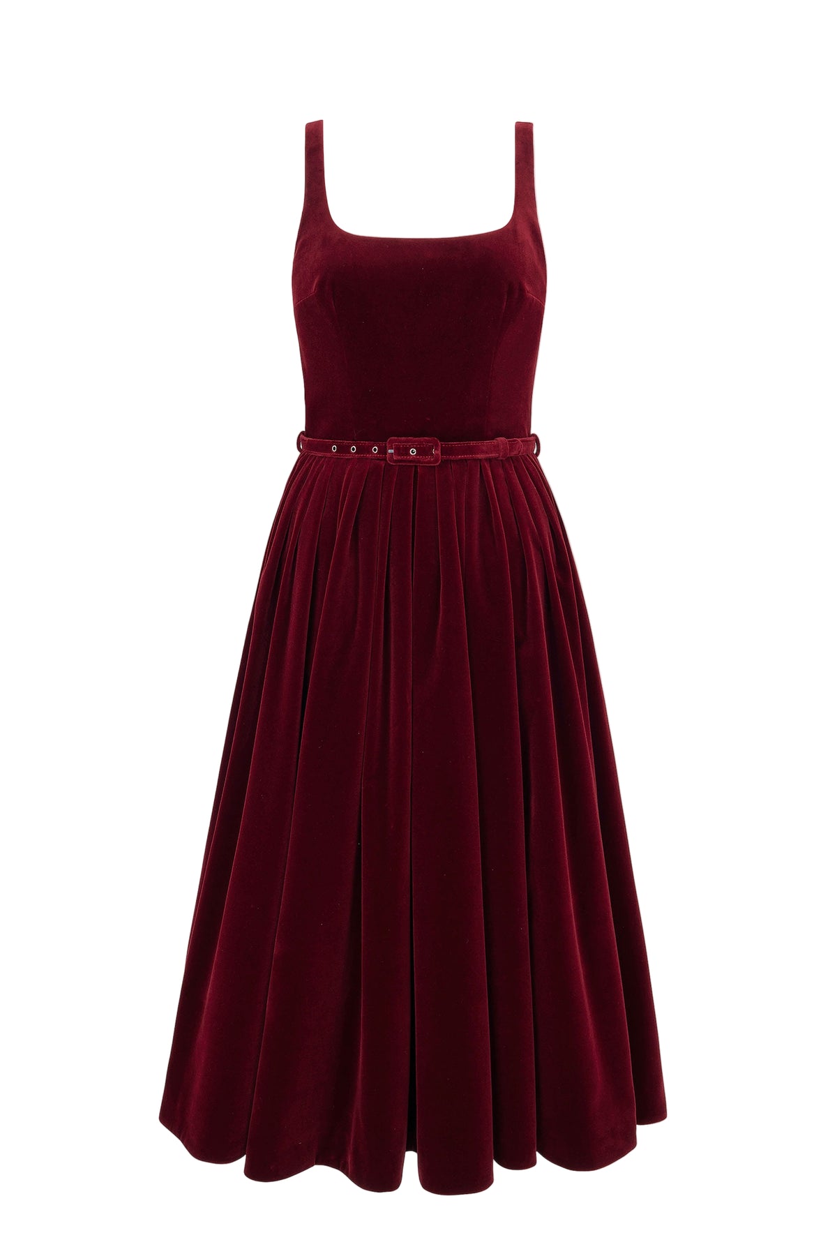 Eagle Dress In Burgundy Wind Velvet | Emilia Wickstead Eagle Dress In Burgundy Wind Velvet | Emilia Wickstead