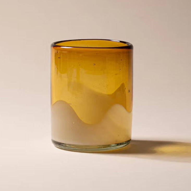 Amber Wave Handblown Tumbler