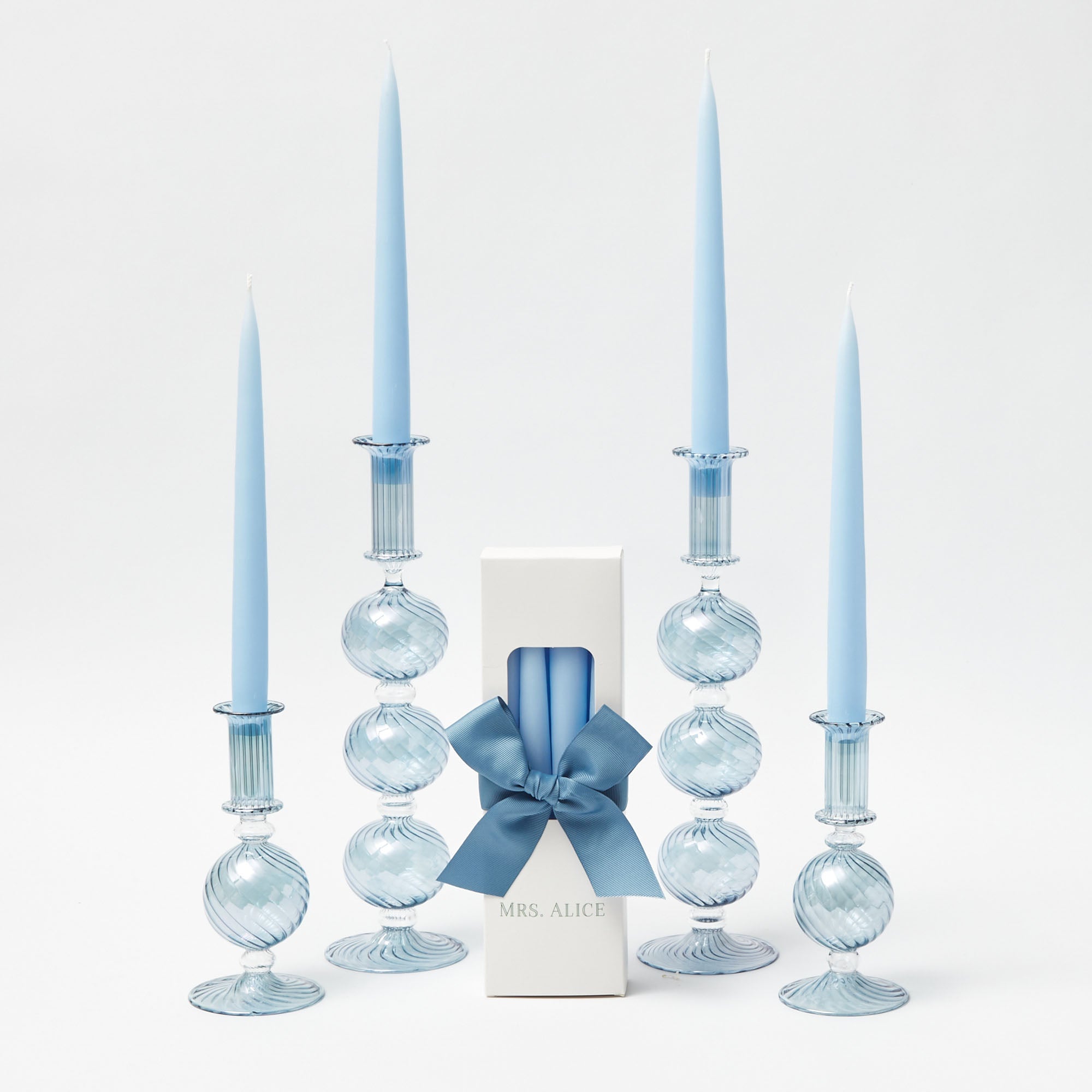 Camille Azure Candle Set (Ice Blue)