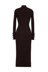 Easton Dress in Brown